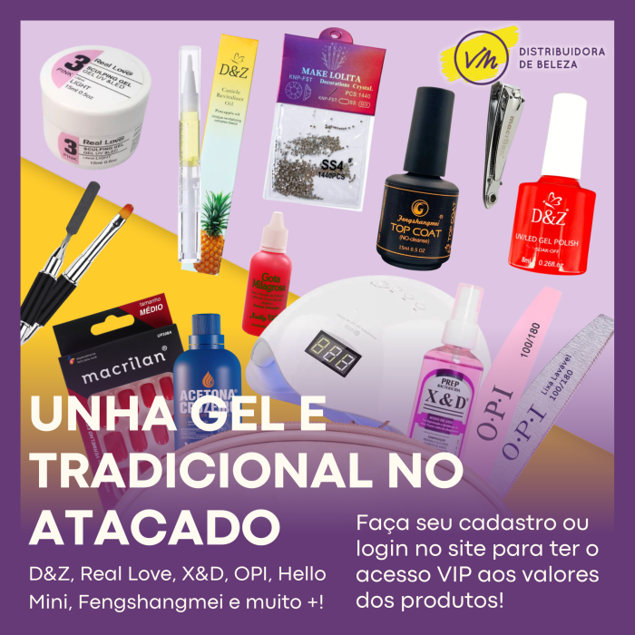 Unha Gel e Tradicional
