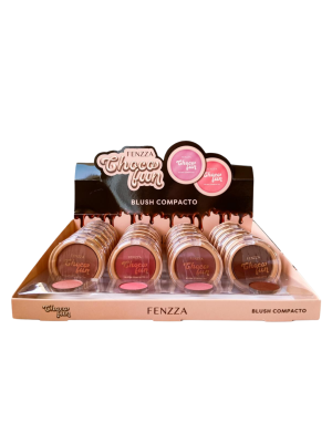 24 BLUSH FENZZA FZ41001 COMPACTO CHOCO FUN MAIS PROVADORES