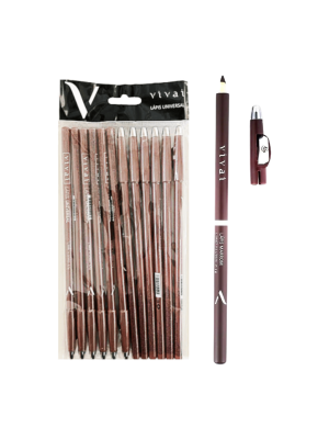 12 LAPIS VIVAI 2040.1.4 PARA OLHO C/ APONTADOR MARROM