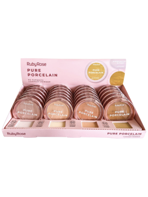 24 PO COMPACTO RUBY ROSE HBM401/G1 PURE PORCELAIN BOX