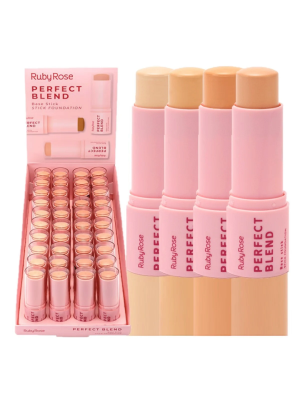 24 BASE RUBY ROSE HBM300/G1 BASTAO STICK PERFECT BLEND BOX COM PROVADORES