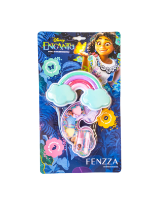 PALETA FENZZA DIS016 SOMBRAS E BATOM ENCANTO ARCO-IRIS KIT INFANTIL