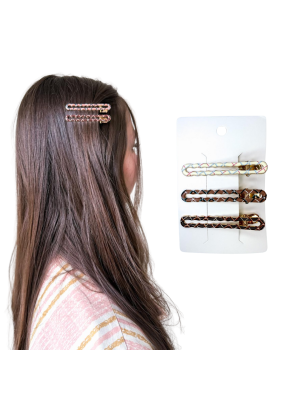 PRESILHA BICO DE PATO GP2504801-4 DECORADA RELEVO (C/3)