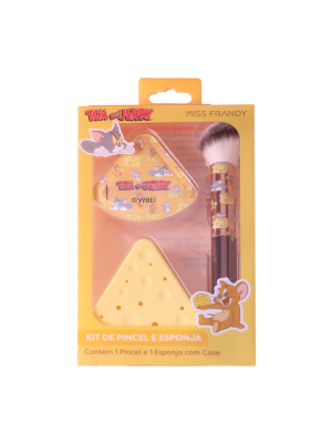 KIT PINCEL MISS FRANDY WT-PM25-0137 TOM JERRY (EMB C/1+ESPONJA+CASE)