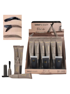24 TINT SARAH'S BEAUTY S6635 SOBRANCELHA PEEL OFF BOX COM PROVADORES 