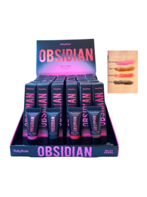 36 LIP BALM RUBY ROSE HB7400 OBSIDIAN BOX COM PROVADORES