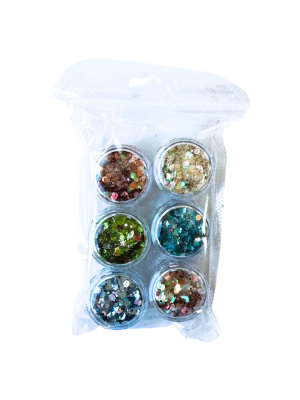 ENFEITE P/ UNHA LY222-002-16-6 FLOCADO (EMB C/6)