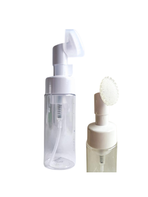 FRASCO PUMP ESPUMA COM ESCOVA P/ LIMPEZA TRANSP 150ML