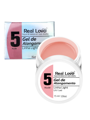GEL LED UV DE ALONGAMENTO REAL LOVE XD-GEL-15-5 NUDE 5 15ML