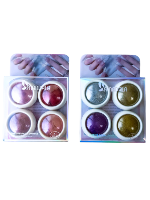 ENFEITE P/ UNHA MANDALA MM5013 PO CROMADO (EMB C/4)