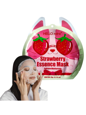 MASCARA FACIAL HIDRATANTE HELLO MINI M001 STRAWBERRY ESSENCE 