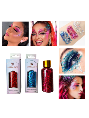 GLITTER FLOCADO EM GEL SABRINA SATO SP4013 COLORS