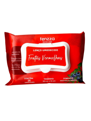 LENCO UMEDECIDO FENZZA FZ53035 FRUTAS VERMELHAS (EMB C/25)