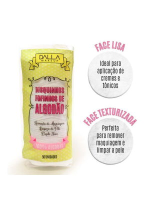 DISQUINHOS DE ALGODAO DALLA DL0836 (EMB C/50)